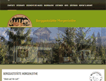 Tablet Screenshot of berggaststaette-morgenleithe.com